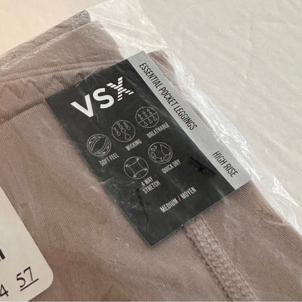 New Victoria's Secret VSX Essential High Rise Pocket Leggings Medium - Picture 3 of 5
